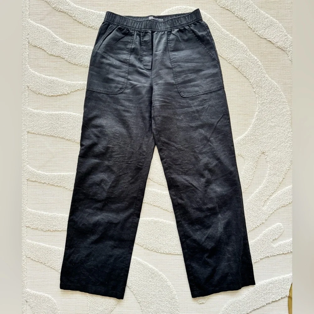 Zara Linen Pants with pockets